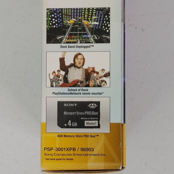 PSP 3001 XPB / 98903 -EMPTY BOX ONLY- Limited Edition Rock Band Unplugged - Picture 5 of 7